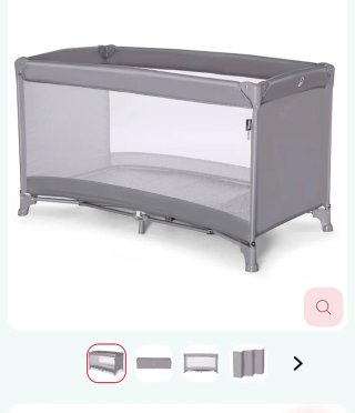 Cuna de viaje Asalvo gris