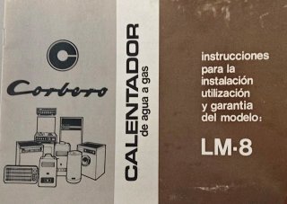 Calentador Corberó LM8 Blanco