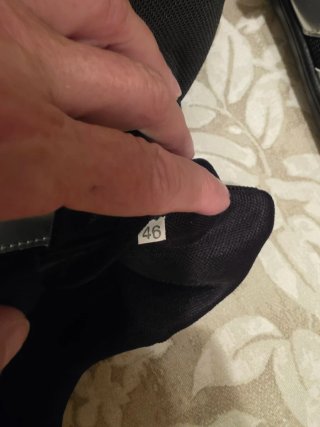 Zapatillas deportivas negras y plateadas T46