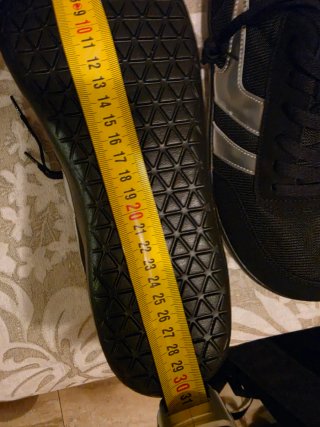 Zapatillas deportivas negras y plateadas T46