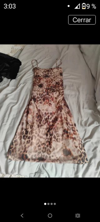 Vestido estampado animal print