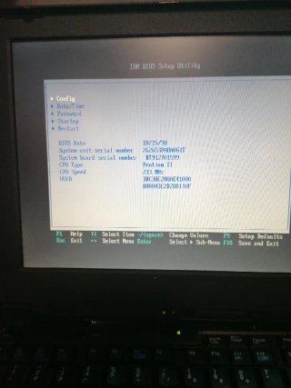 IBM Thinkpad 390 (2626) Pentium II - Non Funziona