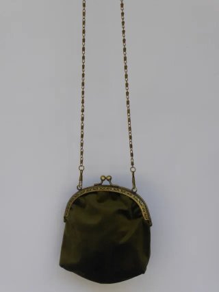 Bolso terciopelo verde - NUEVO, A ESTRENAR.