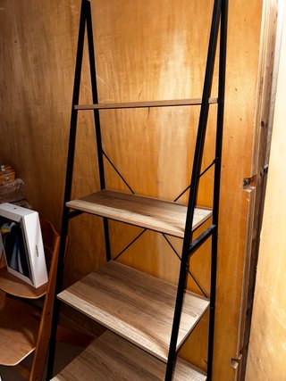 Estantería Escalera Ikea Negra y Madera