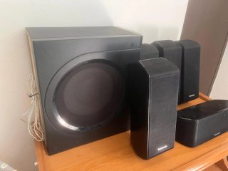 Home cinema 5.1 Panasonic Negro