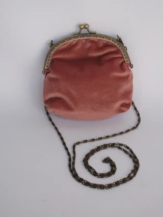 Bolso de terciopelo rosa - NUEVO, A ESTRENAR.