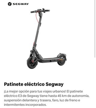 Patinete eléctrico Segway E3