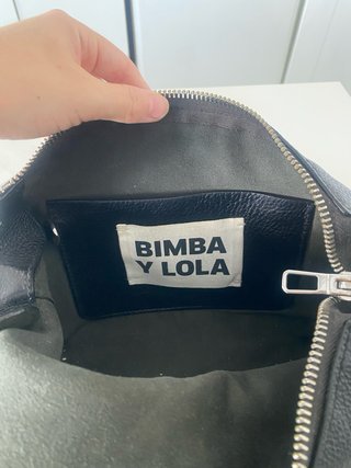 Bolso Bimba y Lola Negro Piel Texturizada