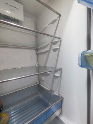 Nevera gris metalizada combi Balay 3KSL6855