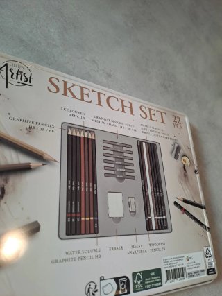 Set Disegno Professionale Creative Artist 22 Pezzi