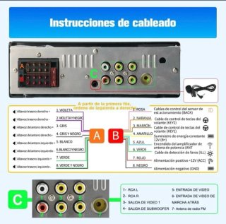 Radio Coche Pantalla Táctil 1 DIN CarPlay/Android