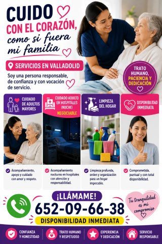 Limpieza de hogar cuidado de  tu ser amado