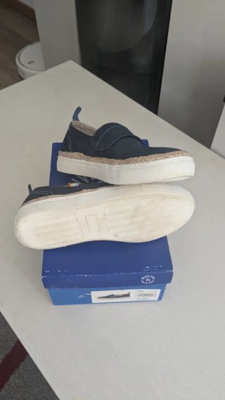 Zapatos náuticos lona azul marino Número 35