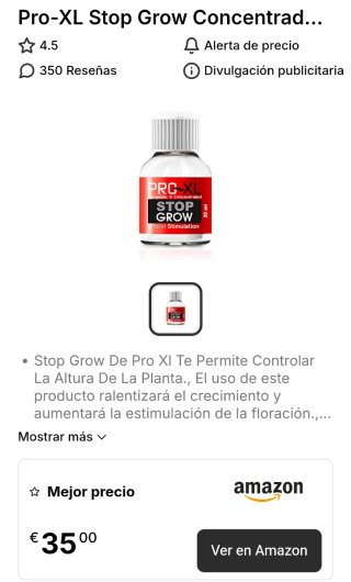 Pro-XL Stop Grow Concentrado 30ml