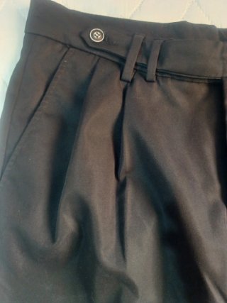 Pantalón de vestir de pinza negro