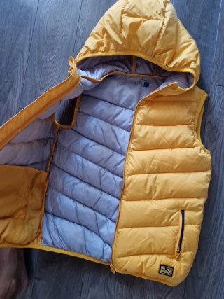 Chaleco amarillo unisex talla 11/12