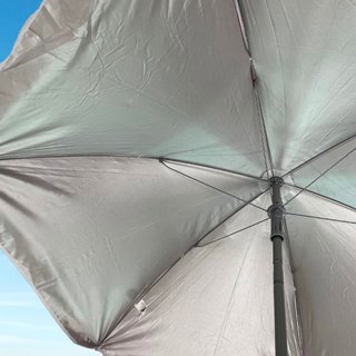 Sombrilla de playa granate Ø180 cm de nylon