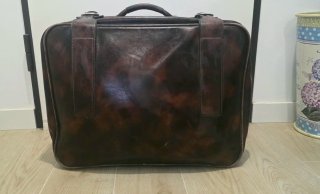 Maleta Vintage Nulema Piel Marrón 60cm