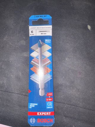 Broca Bosch EXPERT HEX-9 Cerámica 6mm