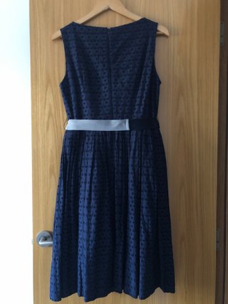 Vestido Adolfo Domínguez Azul Marino