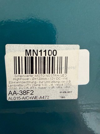 Faro LED Moto Vespa Super