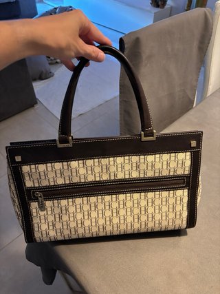 Bolso Carolina Herrera CH Beige y Marrón