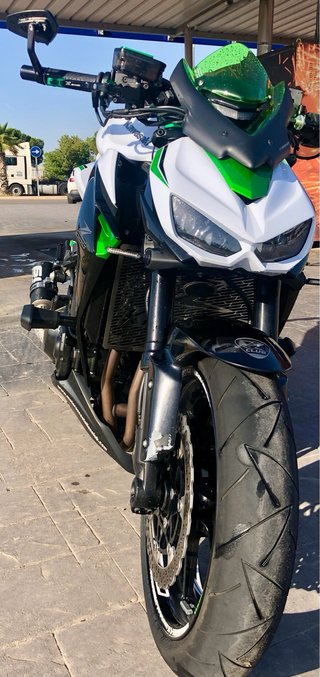 Kawasaki Z1000 Naked Verde/Blanco