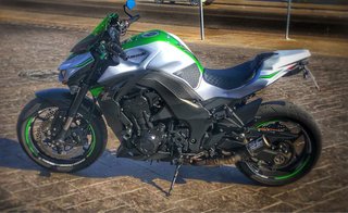 Kawasaki Z1000 Naked Verde/Blanco