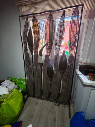 Biombo separador con luz
