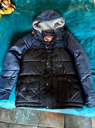 Anorak Invierno Superdry Azul/Negro