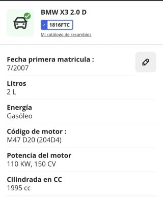 Despiece Motor BMW 2.0 D 204D4