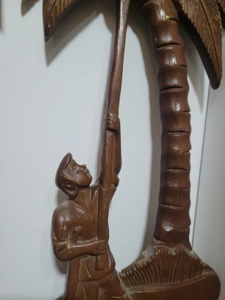 Relieves de pared palmera vintage (2 uds)