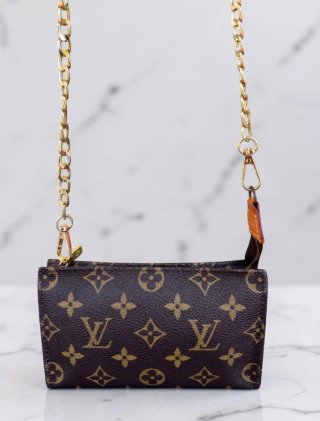 Pochette Louis Vuitton monogram Marrone Oro