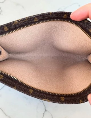 Pochette Louis Vuitton monogram Marrone Oro