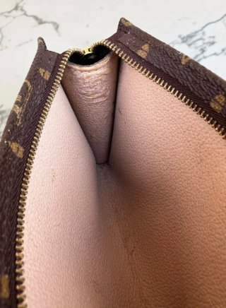 Pochette Louis Vuitton monogram Marrone Oro