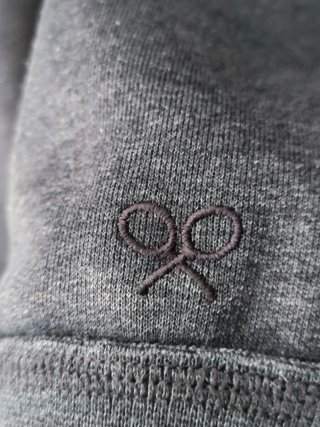 Sudadera Silbon Gris con Logo Tenis