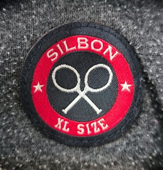 Sudadera Silbon Gris con Logo Tenis