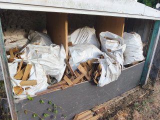 Lote leña seca y madera chimenea
