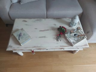Mesa de centro madera maciza