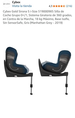 Cybex Sirona S i-Size Silla Coche Grupo 0+/1
