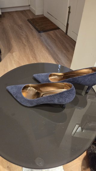 Zapatos de tacón Mascaró azul talla 40
