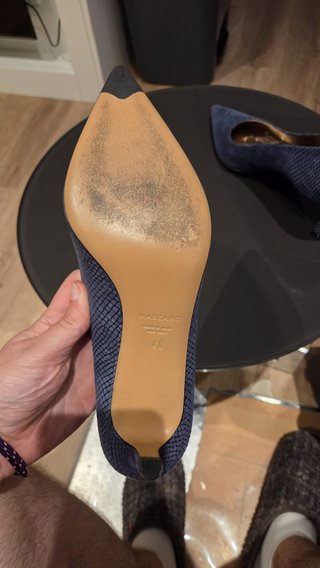 Zapatos de tacón Mascaró azul talla 40
