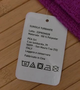 Asciugamano Turbante Capelli Sunsilk Viola Nuovo