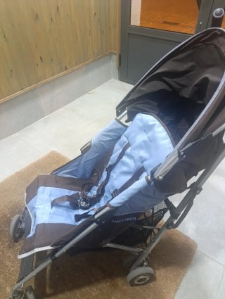 Silla de Paseo Maclaren Azul y Marrón