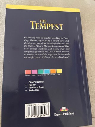 The tempest. Libro.