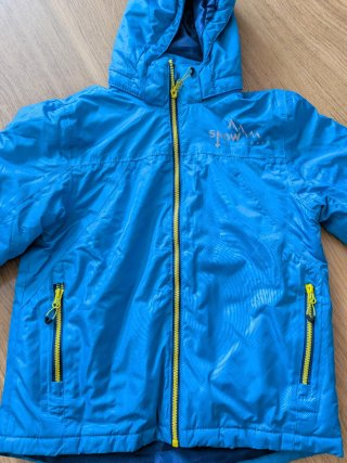 Chaqueta de nieve infantil azul
