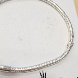 Pulsera Pandora Cierre Corazón Dorado 19cm