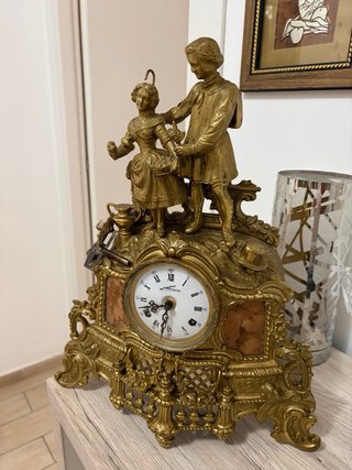 Orologio da tavolo in bronzo