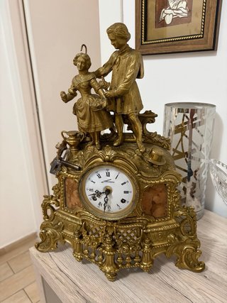 Orologio da tavolo in bronzo