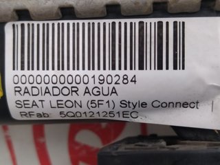RADIADOR AGUA SEAT LEON (5F1) Style Connect